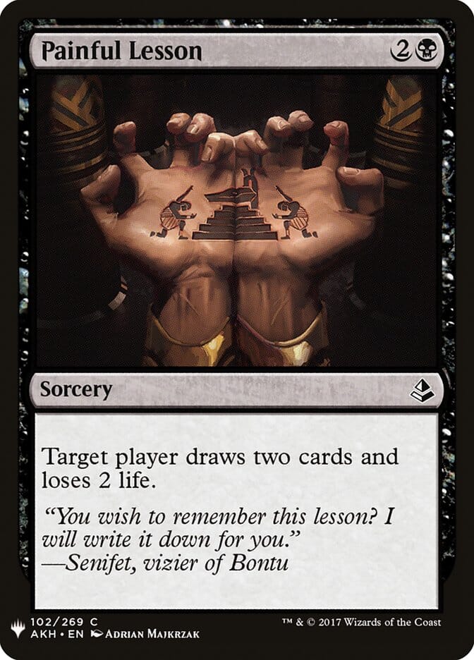 Painful Lesson [Mystery Booster] MTG Single Magic: The Gathering  | Multizone: Comics And Games