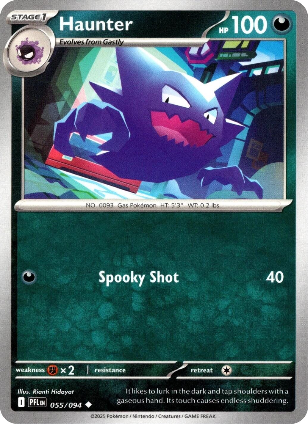 Haunter (055/094) [Mega Evolution: Phantasmal Flames] Pokemon Single Pokémon  | Multizone: Comics And Games