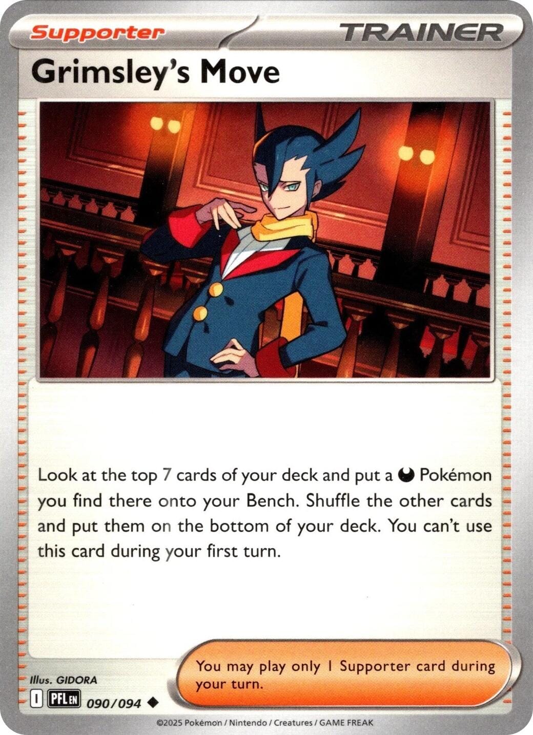 Grimsley's Move (090/094) [Mega Evolution: Phantasmal Flames] Pokemon Single Pokémon  | Multizone: Comics And Games
