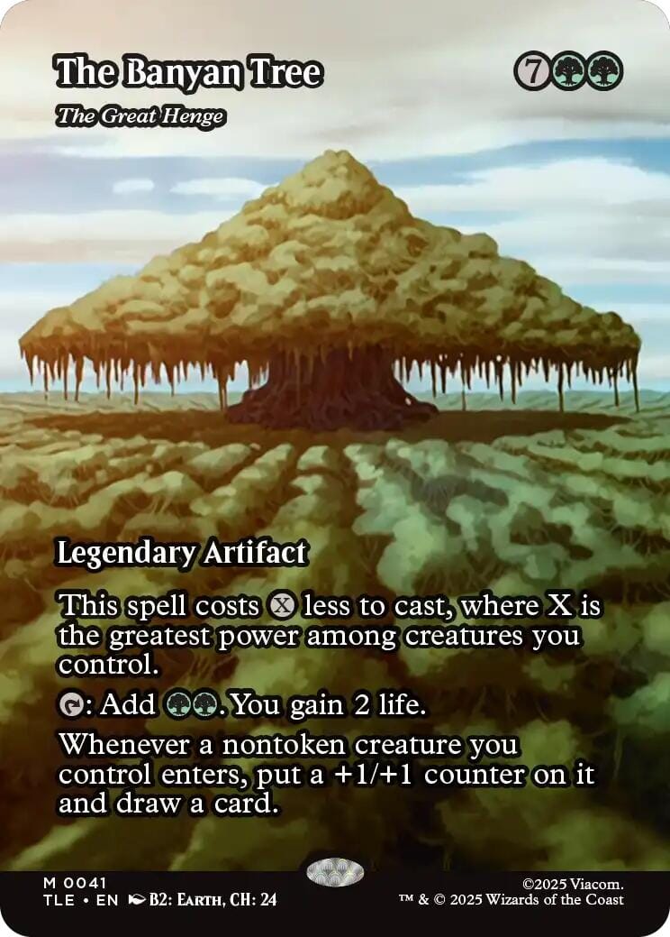 The Banyan Tree - The Great Henge (Borderless) [Avatar: The Last Airbender: Eternal-Legal] MTG Single Magic: The Gathering  | Multizone: Comics And Games