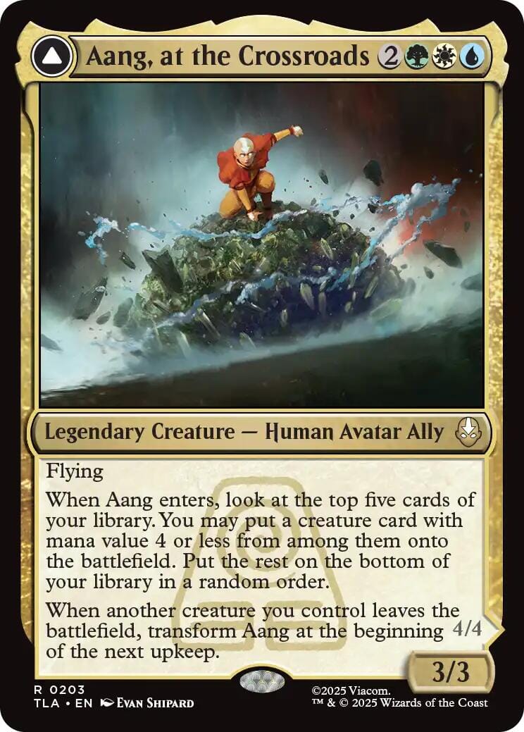 Aang, at the Crossroads [Avatar: The Last Airbender] MTG Single Magic: The Gathering  | Multizone: Comics And Games