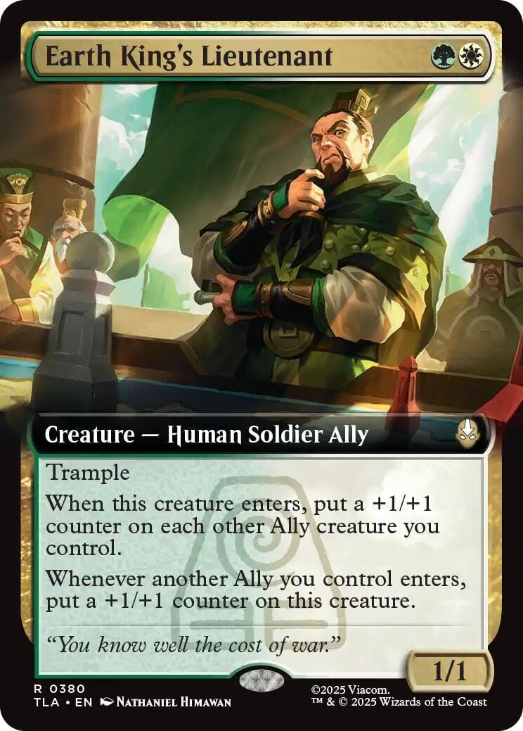 Earth King's Lieutenant (Extended Art) [Avatar: The Last Airbender] MTG Single Magic: The Gathering  | Multizone: Comics And Games