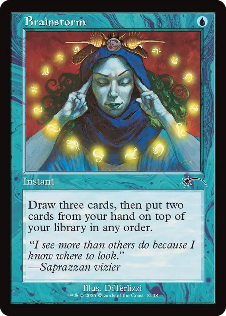 Brainstorm (2148) (Retro Frame) [Secret Lair Drop Series] MTG Single Magic: The Gathering  | Multizone: Comics And Games