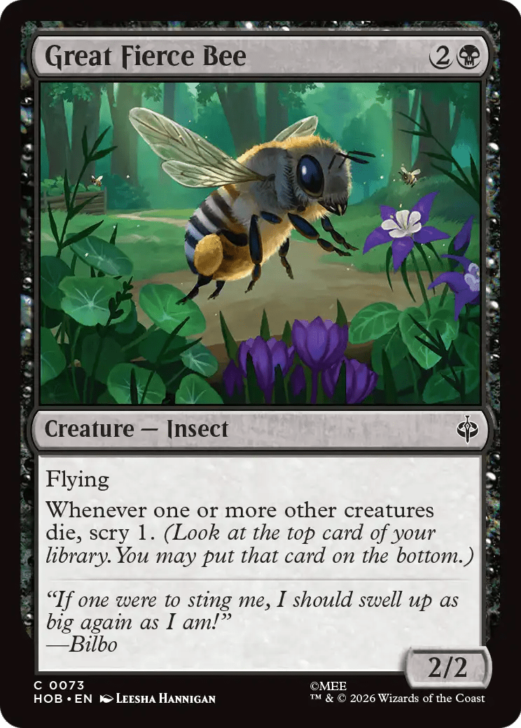 Great Fierce Bee [The Hobbit] | Multizone: Comics And Games