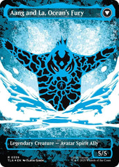 Aang, Swift Savior (Borderless) (Neon Ink Foil) [Avatar: The Last Airbender] MTG Single Magic: The Gathering  | Multizone: Comics And Games