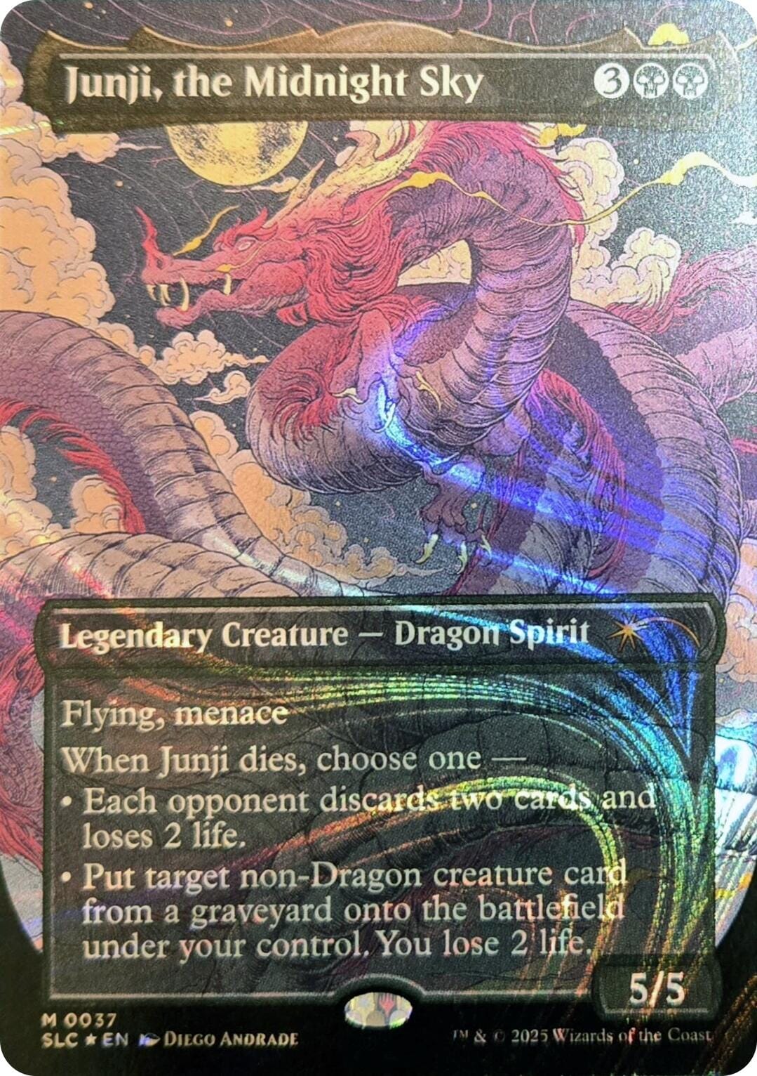 Junji, the Midnight Sky (Halo Foil) [Secret Lair Countdown Kit] MTG Single Magic: The Gathering  | Multizone: Comics And Games