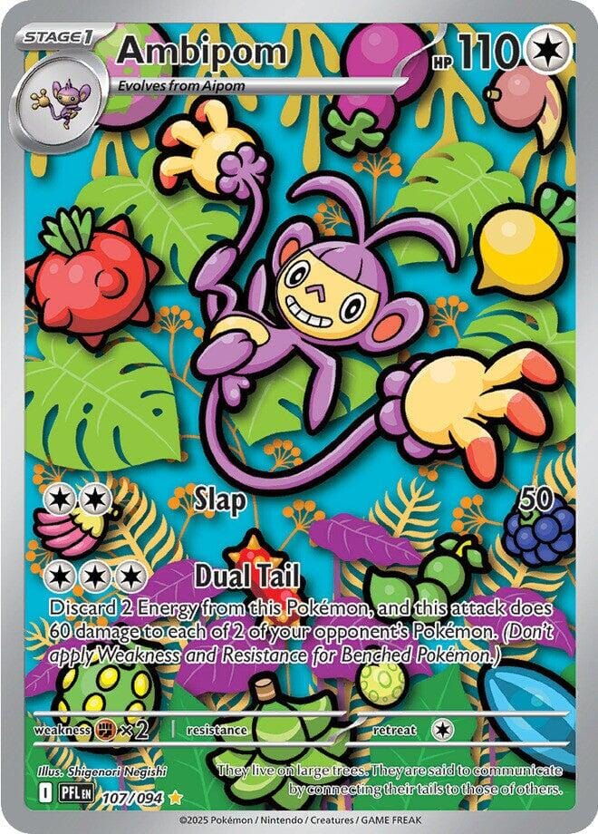 Ambipom (107/094) [Mega Evolution: Phantasmal Flames] Pokemon Single Pokémon  | Multizone: Comics And Games