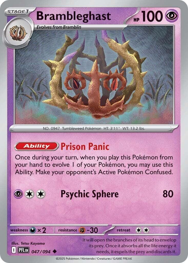 Brambleghast (047/094) [Mega Evolution: Phantasmal Flames] Pokemon Single Pokémon  | Multizone: Comics And Games