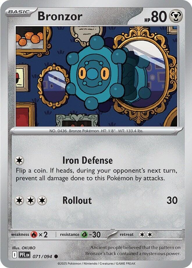 Bronzor (071/094) [Mega Evolution: Phantasmal Flames] Pokemon Single Pokémon  | Multizone: Comics And Games