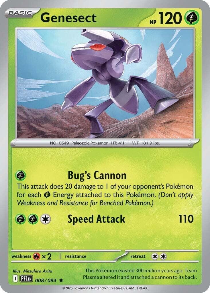 Genesect (008/094) [Mega Evolution: Phantasmal Flames] Pokemon Single Pokémon  | Multizone: Comics And Games