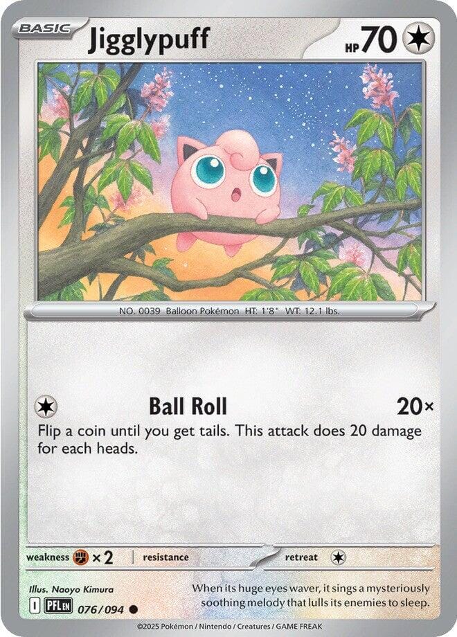 Jigglypuff (076/094) [Mega Evolution: Phantasmal Flames] Pokemon Single Pokémon  | Multizone: Comics And Games