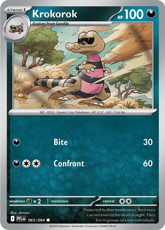 Krokorok (065/094) [Mega Evolution: Phantasmal Flames] Pokemon Single Pokémon  | Multizone: Comics And Games