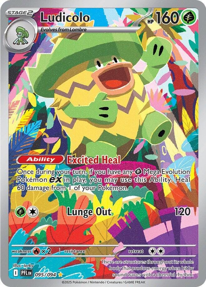 Ludicolo (095/094) [Mega Evolution: Phantasmal Flames] Pokemon Single Pokémon  | Multizone: Comics And Games