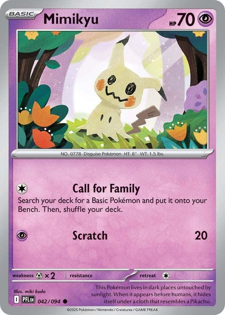 Mimikyu (042/094) [Mega Evolution: Phantasmal Flames] Pokemon Single Pokémon  | Multizone: Comics And Games