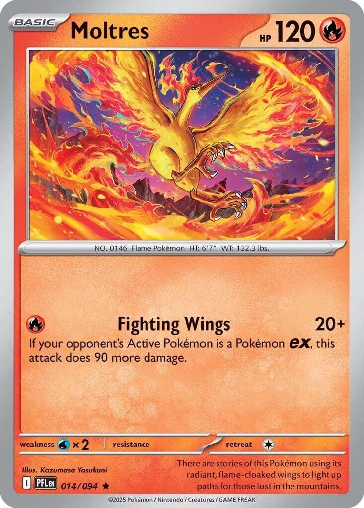 Moltres (014/094) [Mega Evolution: Phantasmal Flames] Pokemon Single Pokémon  | Multizone: Comics And Games