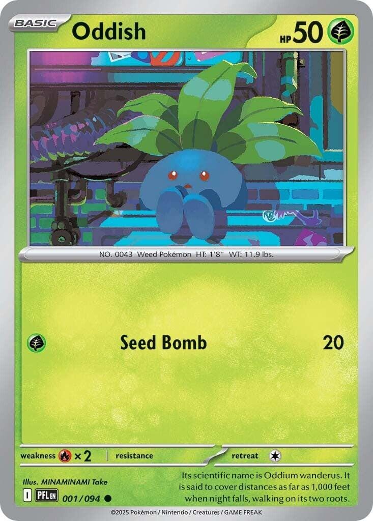 Oddish (001/094) [Mega Evolution: Phantasmal Flames] Pokemon Single Pokémon  | Multizone: Comics And Games