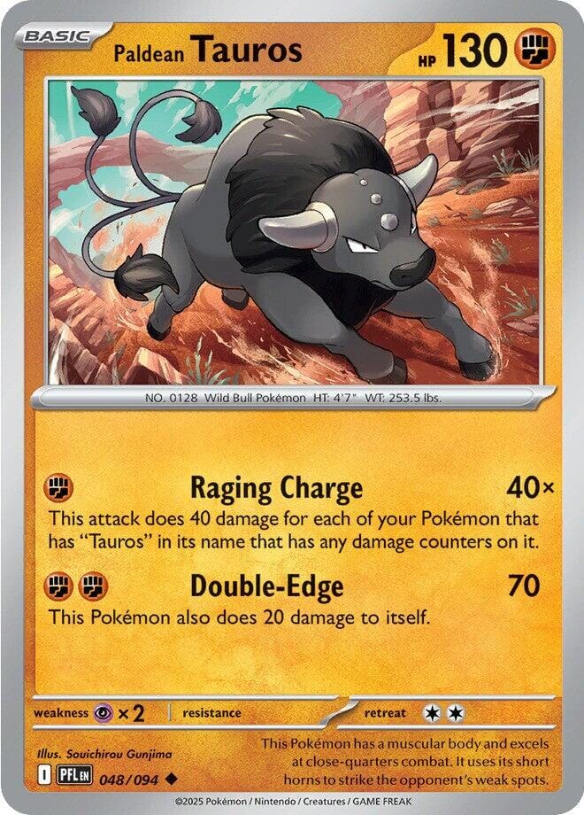 Paldean Tauros (048/094) [Mega Evolution: Phantasmal Flames] Pokemon Single Pokémon  | Multizone: Comics And Games