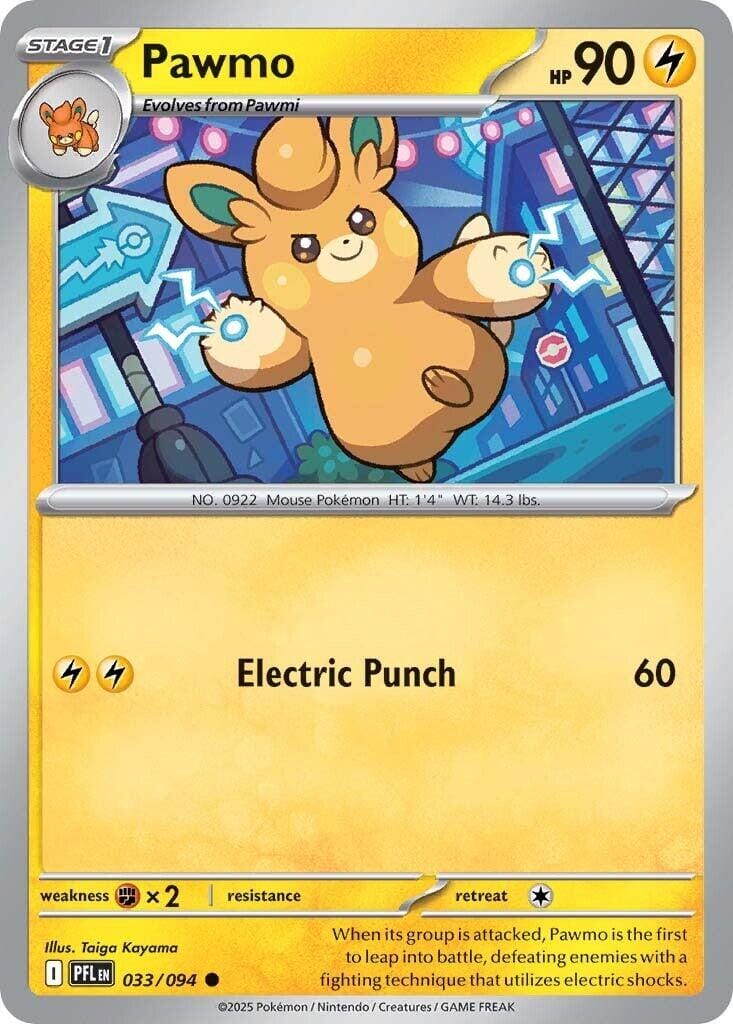 Pawmo (033/094) [Mega Evolution: Phantasmal Flames] Pokemon Single Pokémon  | Multizone: Comics And Games