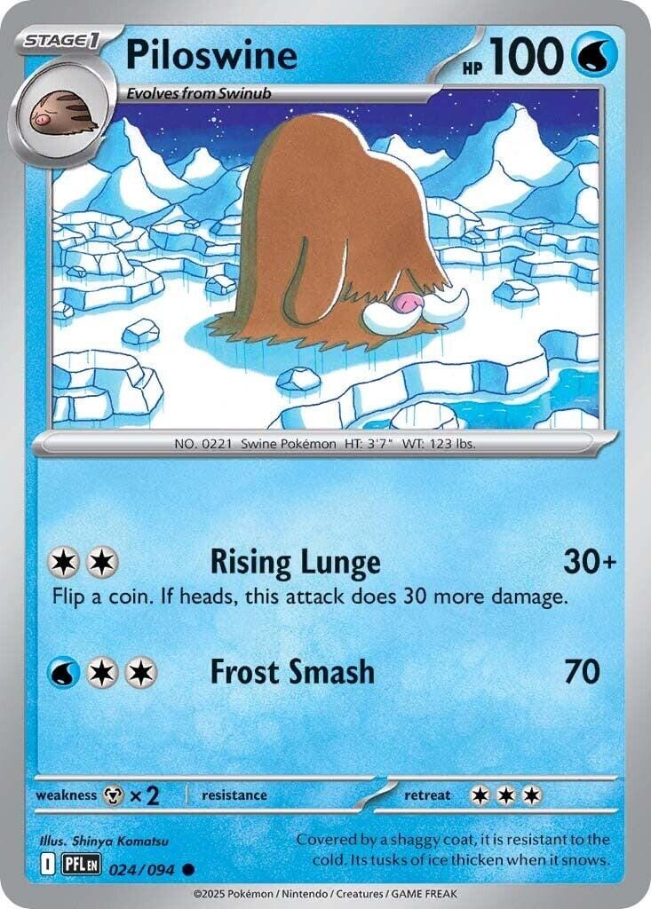 Piloswine (024/094) [Mega Evolution: Phantasmal Flames] Pokemon Single Pokémon  | Multizone: Comics And Games
