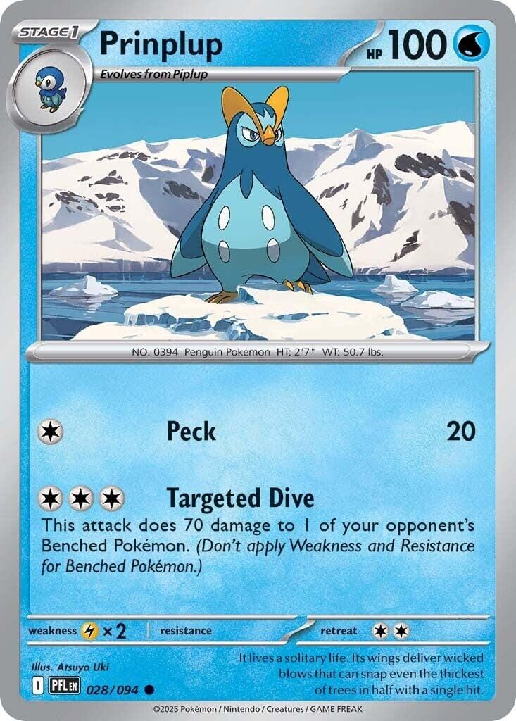 Prinplup (028/094) [Mega Evolution: Phantasmal Flames] Pokemon Single Pokémon  | Multizone: Comics And Games
