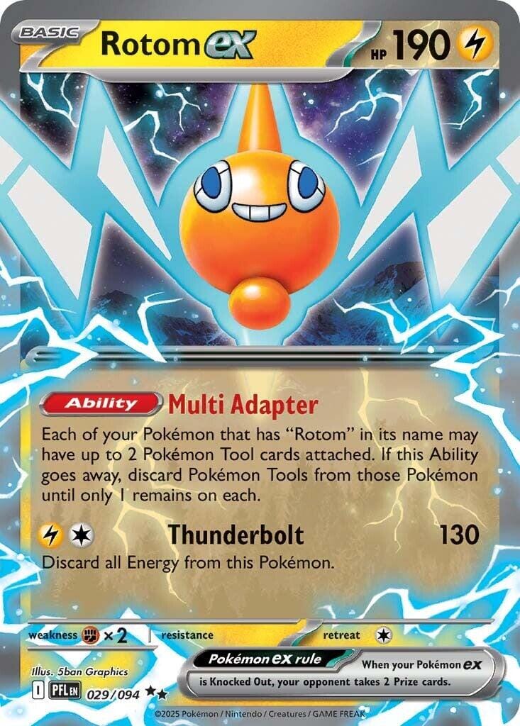 Rotom ex (029/094) [Mega Evolution: Phantasmal Flames] Pokemon Single Pokémon  | Multizone: Comics And Games