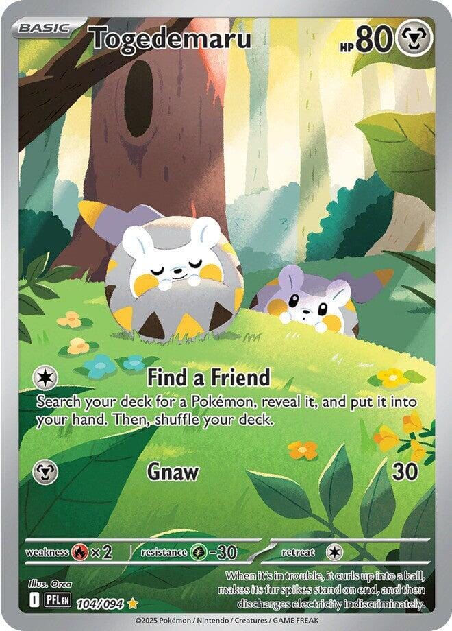 Togedemaru (104/094) [Mega Evolution: Phantasmal Flames] Pokemon Single Pokémon  | Multizone: Comics And Games