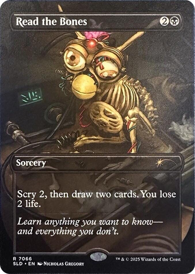Read the Bones [Secret Lair Drop Series] MTG Single Magic: The Gathering  | Multizone: Comics And Games