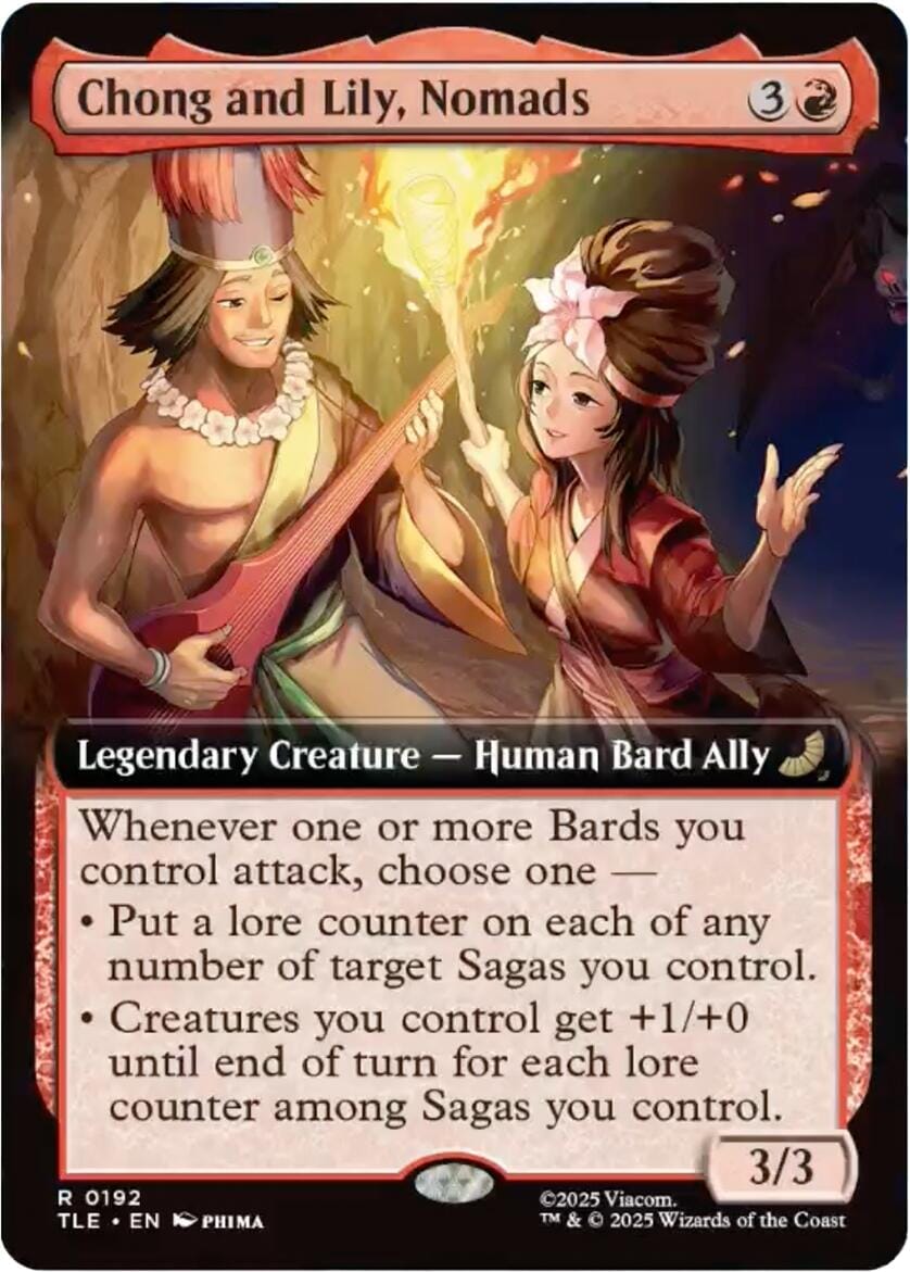 Chong and Lily, Nomads (Extended Art) [Avatar: The Last Airbender: Eternal-Legal] MTG Single Magic: The Gathering  | Multizone: Comics And Games