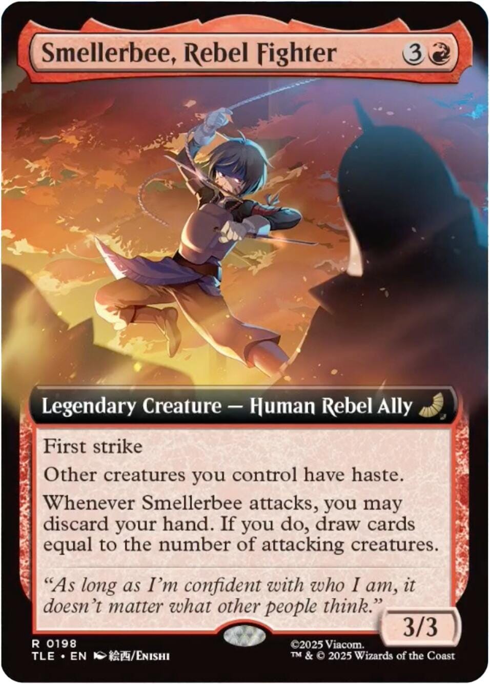 Smellerbee, Rebel Fighter (Extended Art) [Avatar: The Last Airbender: Eternal-Legal] MTG Single Magic: The Gathering  | Multizone: Comics And Games