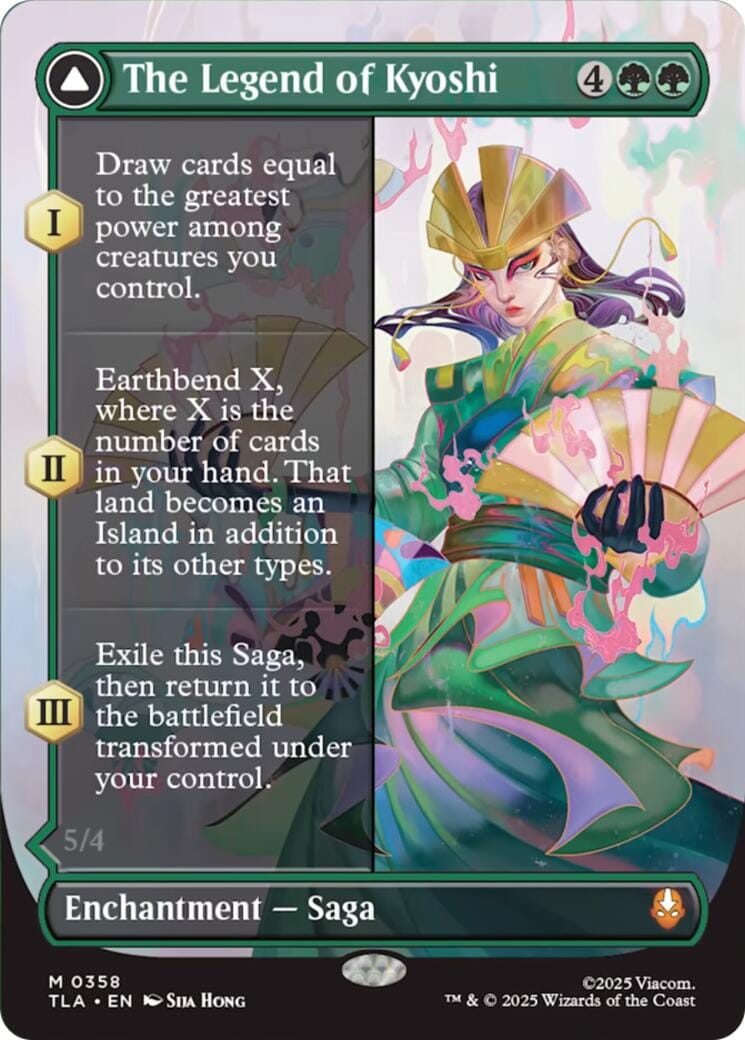 The Legend of Kyoshi (Borderless) [Avatar: The Last Airbender] MTG Single Magic: The Gathering  | Multizone: Comics And Games
