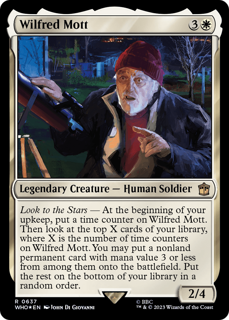 Wilfred Mott (Surge Foil) [Doctor Who] MTG Single Magic: The Gathering  | Multizone: Comics And Games