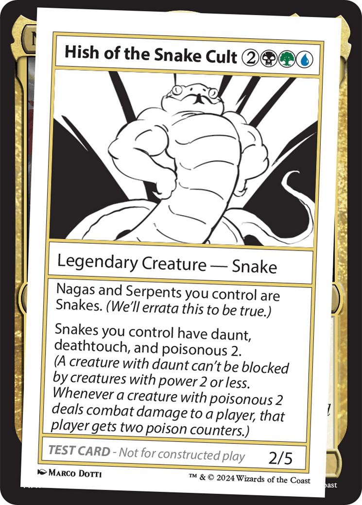 Hish of the Snake Cult [Mystery Booster 2 Playtest Cards] MTG Single Magic: The Gathering  | Multizone: Comics And Games