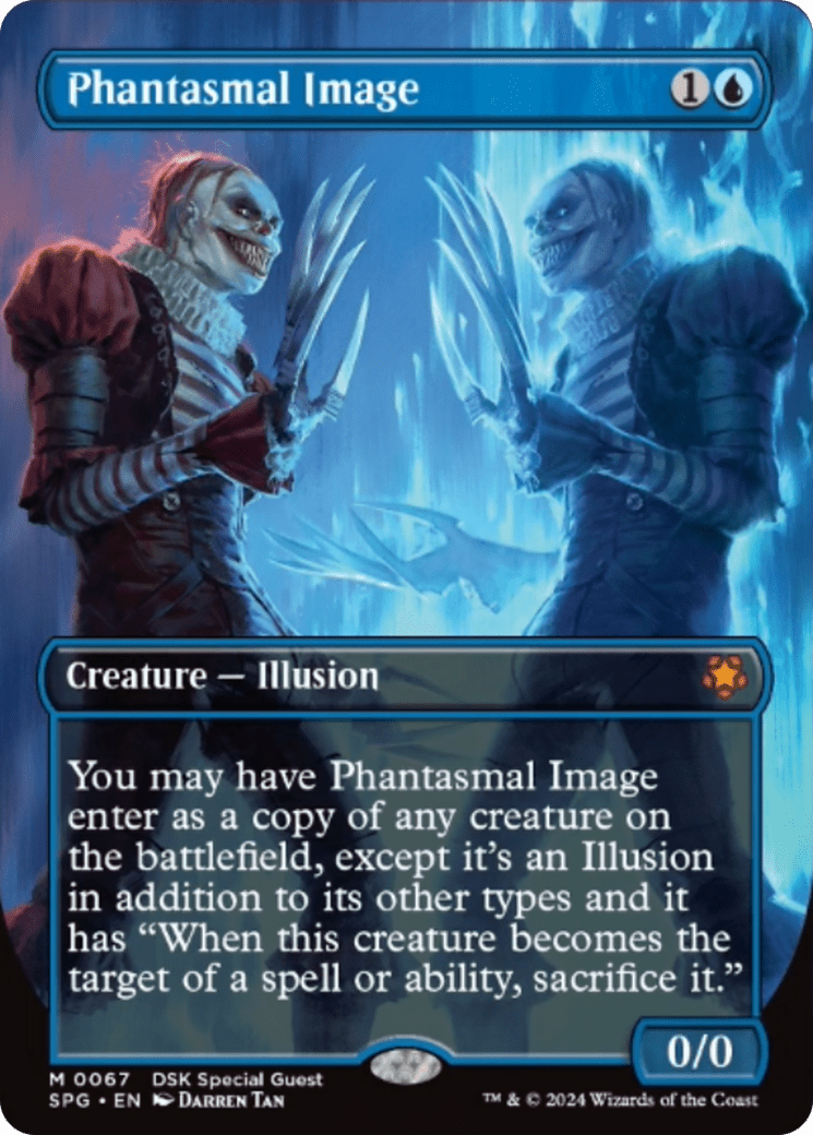 Phantasmal Image (Borderless) [Duskmourn: House of Horror Special Guests] MTG Single Magic: The Gathering  | Multizone: Comics And Games