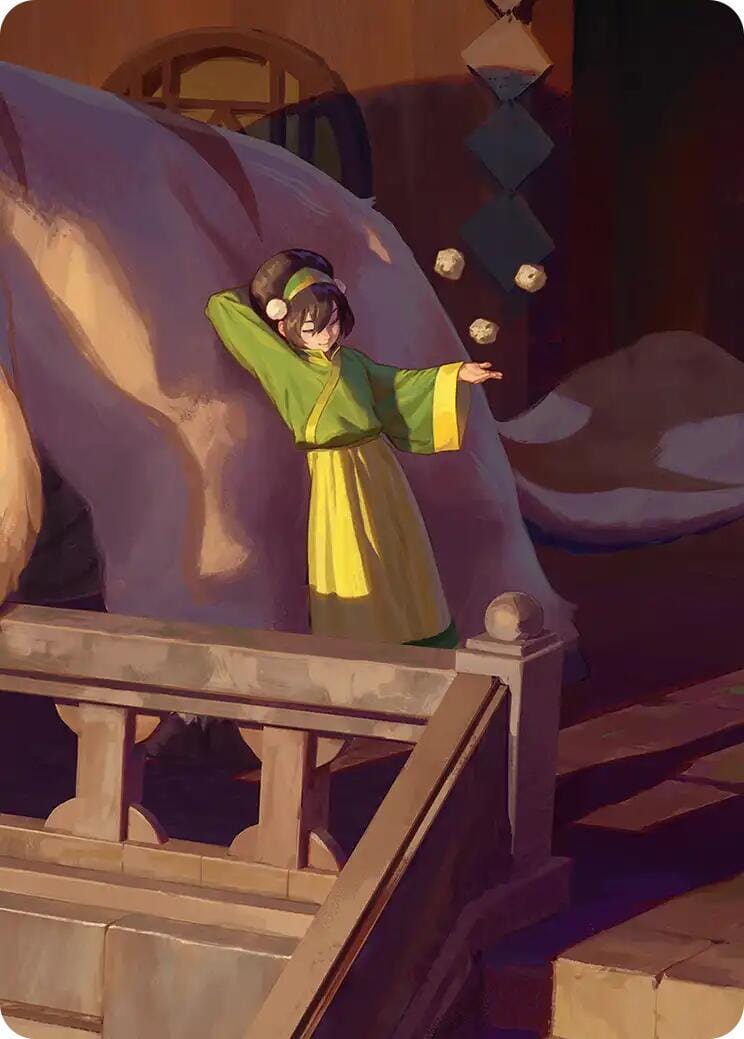 Toph, Greatest Earthbender Art Card [Avatar: The Last Airbender Art Series] MTG Single Magic: The Gathering  | Multizone: Comics And Games