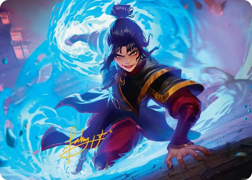 Fire Lord Azula Art Card (Gold-Stamped Signature) [Avatar: The Last Airbender Art Series] MTG Single Magic: The Gathering  | Multizone: Comics And Games
