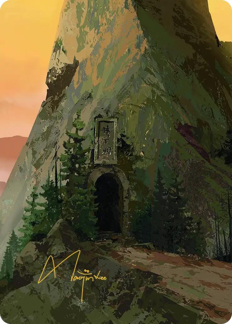 Mountain Art Card (Gold-Stamped Signature) [Avatar: The Last Airbender Art Series] MTG Single Magic: The Gathering  | Multizone: Comics And Games