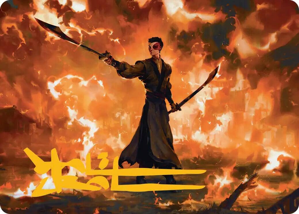 Zuko, Conflicted Art Card (Gold-Stamped Signature) [Avatar: The Last Airbender Art Series] MTG Single Magic: The Gathering  | Multizone: Comics And Games