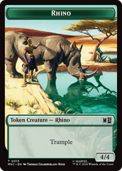 Rhino (013) // Beast (011) Double-Sided Token [Marvel Super Heroes Commander Tokens] MTG Single Magic: The Gathering  | Multizone: Comics And Games
