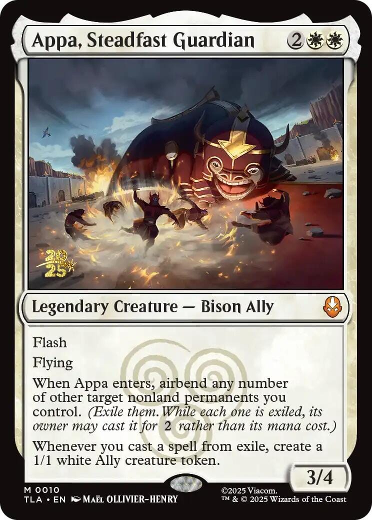 Appa, Steadfast Guardian [Avatar: The Last Airbender Prerelease Cards] MTG Single Magic: The Gathering  | Multizone: Comics And Games