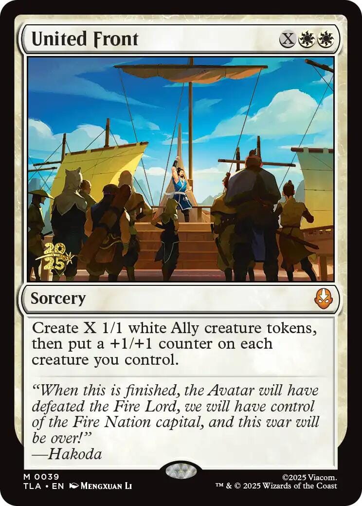 United Front [Avatar: The Last Airbender Prerelease Cards] MTG Single Magic: The Gathering  | Multizone: Comics And Games