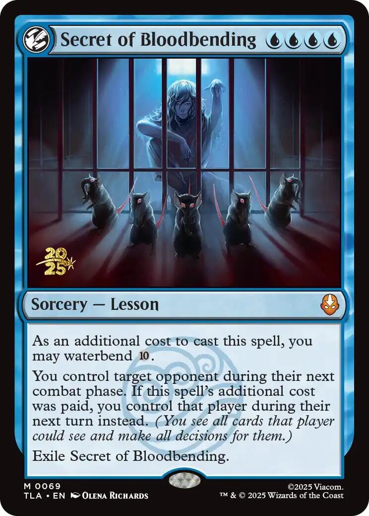 Secret of Bloodbending [Avatar: The Last Airbender Prerelease Cards] MTG Single Magic: The Gathering  | Multizone: Comics And Games