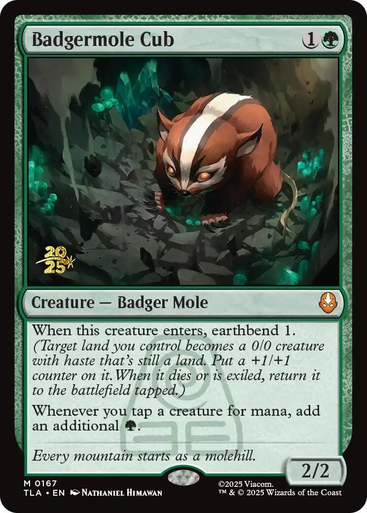 Badgermole Cub [Avatar: The Last Airbender Prerelease Cards] MTG Single Magic: The Gathering  | Multizone: Comics And Games