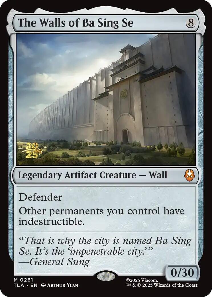 The Walls of Ba Sing Se [Avatar: The Last Airbender Prerelease Cards] MTG Single Magic: The Gathering  | Multizone: Comics And Games