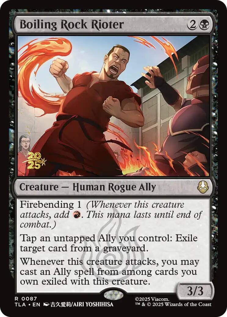 Boiling Rock Rioter [Avatar: The Last Airbender Prerelease Cards] MTG Single Magic: The Gathering  | Multizone: Comics And Games