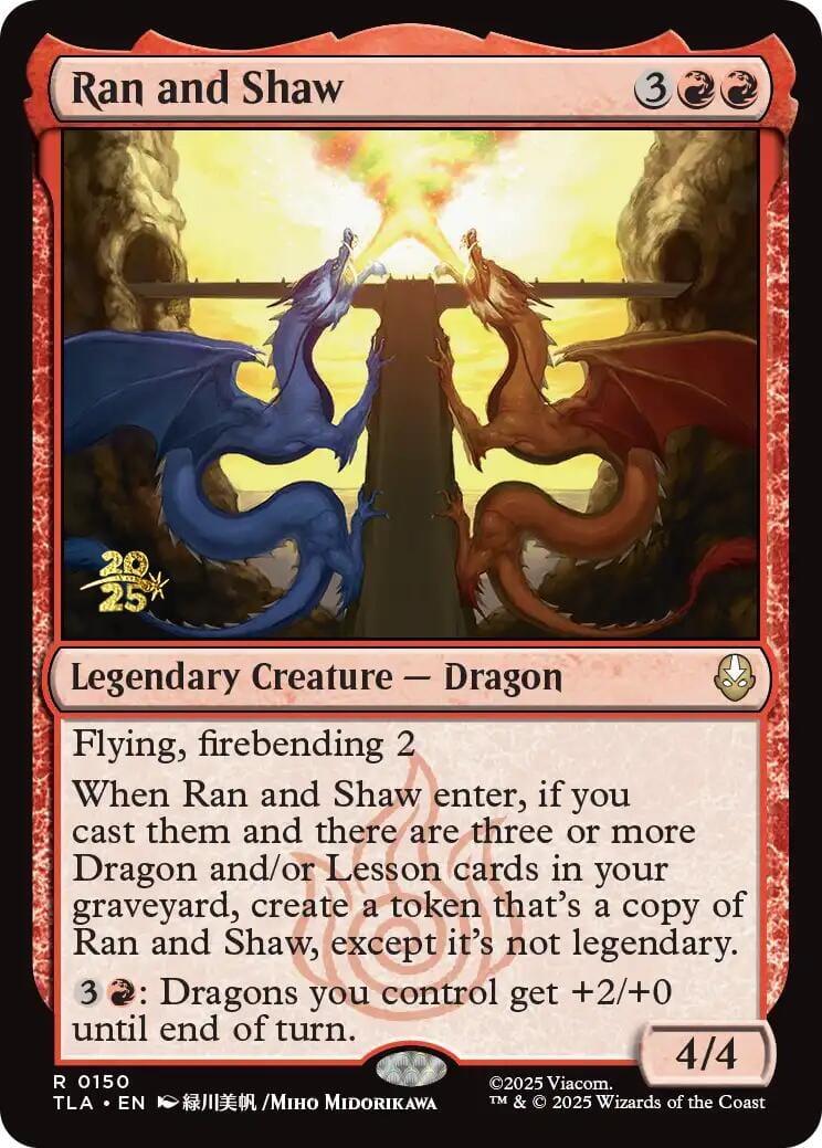 Ran and Shaw [Avatar: The Last Airbender Prerelease Cards] MTG Single Magic: The Gathering  | Multizone: Comics And Games