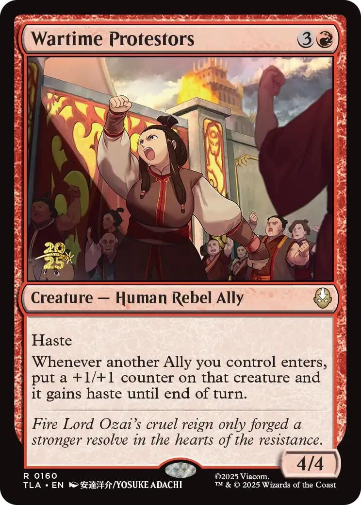 Wartime Protestors [Avatar: The Last Airbender Prerelease Cards] MTG Single Magic: The Gathering  | Multizone: Comics And Games