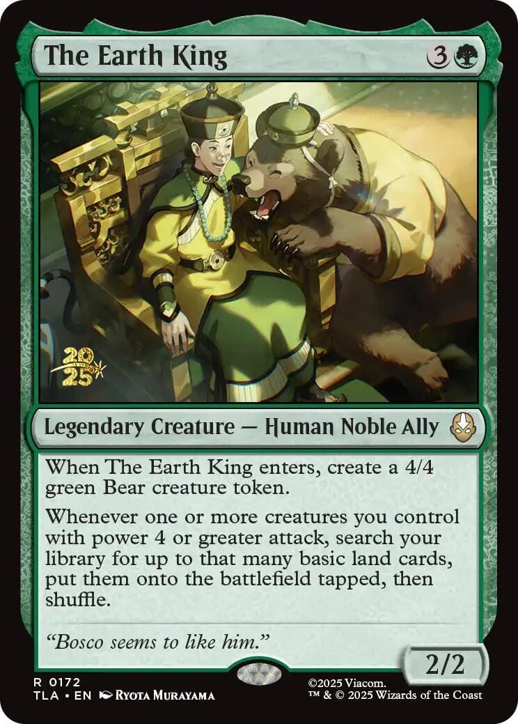 The Earth King [Avatar: The Last Airbender Prerelease Cards] MTG Single Magic: The Gathering  | Multizone: Comics And Games