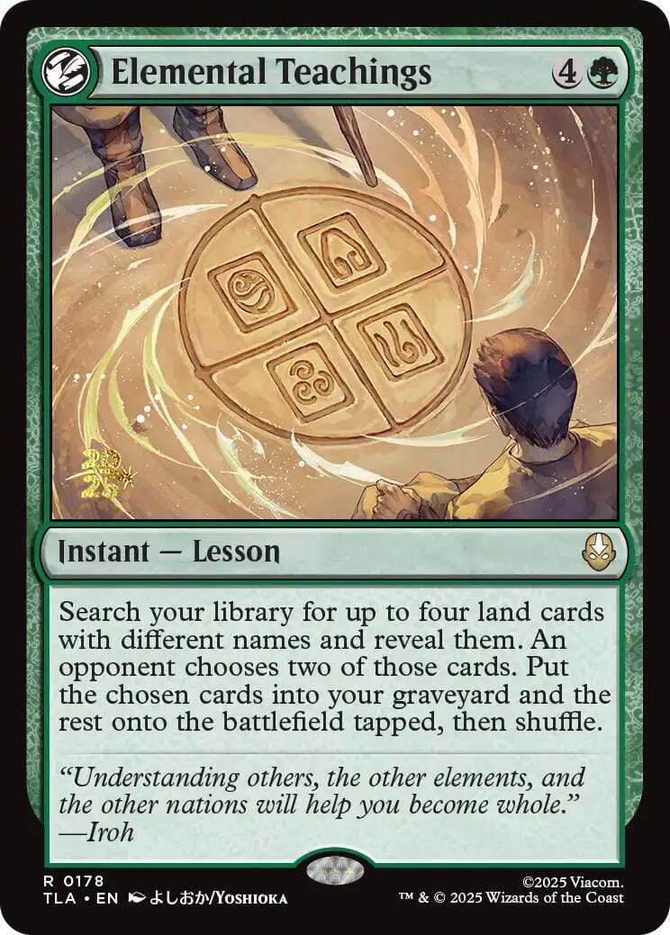 Elemental Teachings [Avatar: The Last Airbender Prerelease Cards] MTG Single Magic: The Gathering  | Multizone: Comics And Games
