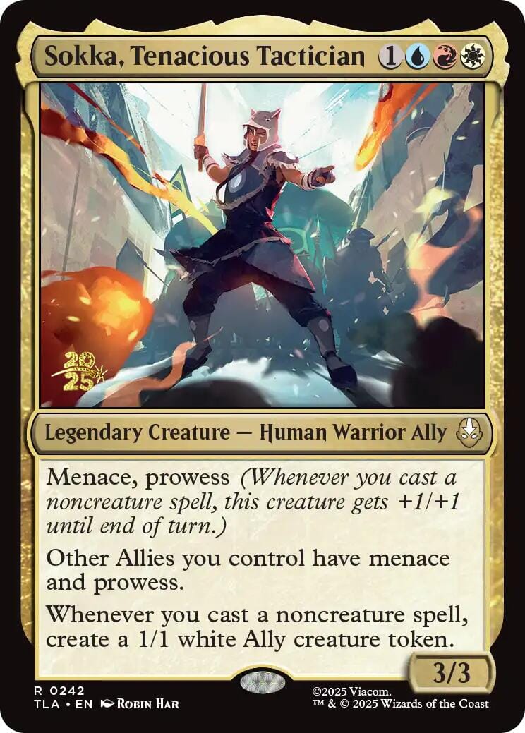 Sokka, Tenacious Tactician [Avatar: The Last Airbender Prerelease Cards] MTG Single Magic: The Gathering  | Multizone: Comics And Games