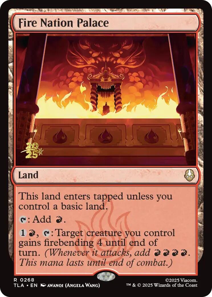 Fire Nation Palace [Avatar: The Last Airbender Prerelease Cards] MTG Single Magic: The Gathering  | Multizone: Comics And Games